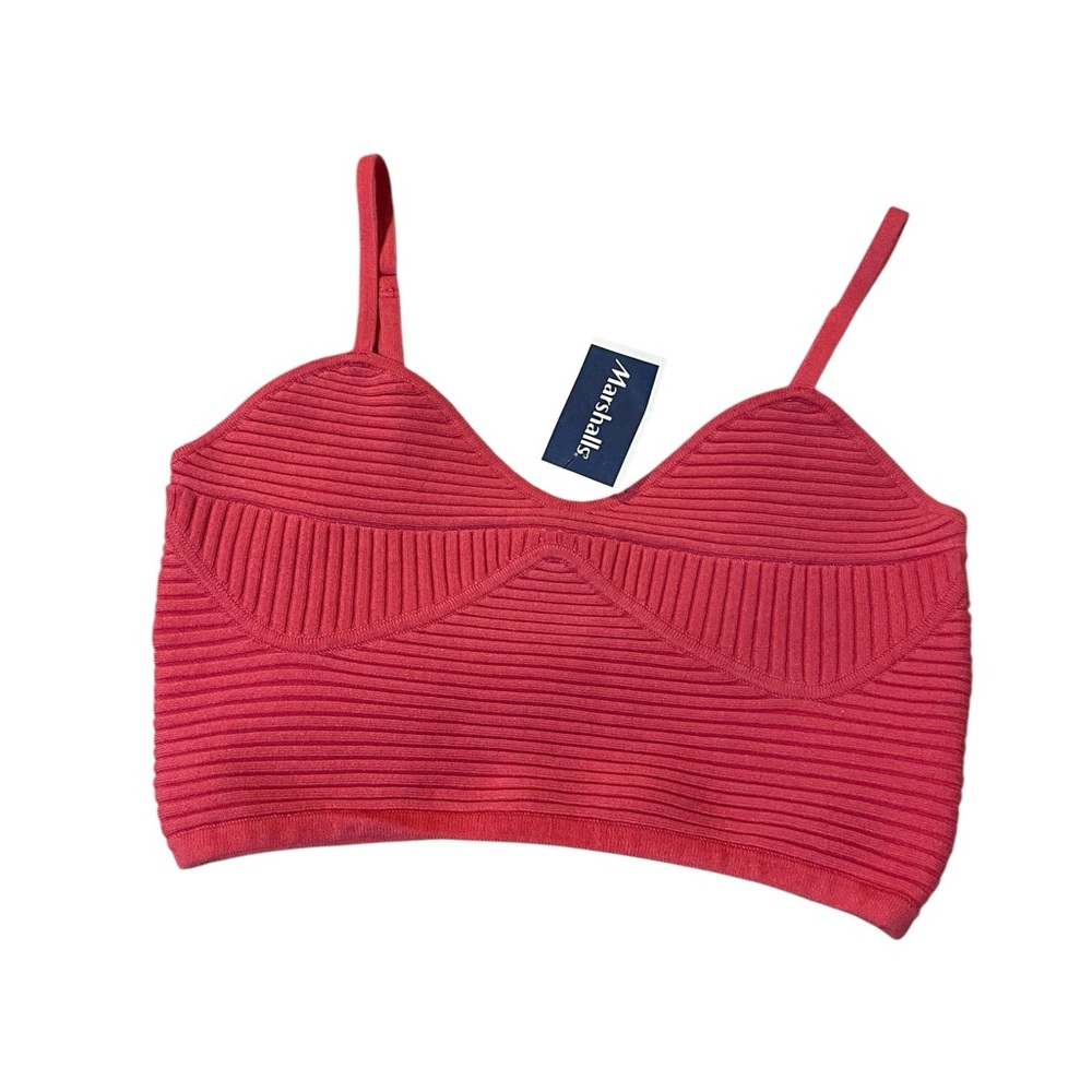 Aerie Ribbed Pink Crop Top